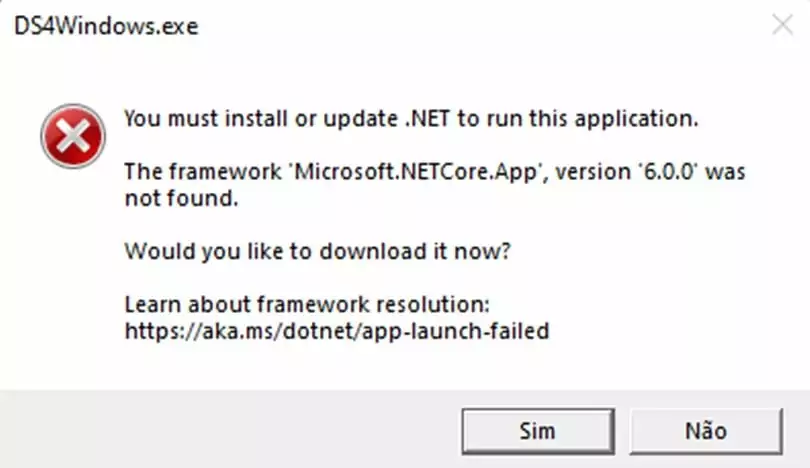 Instalação de drivers DS4Windows