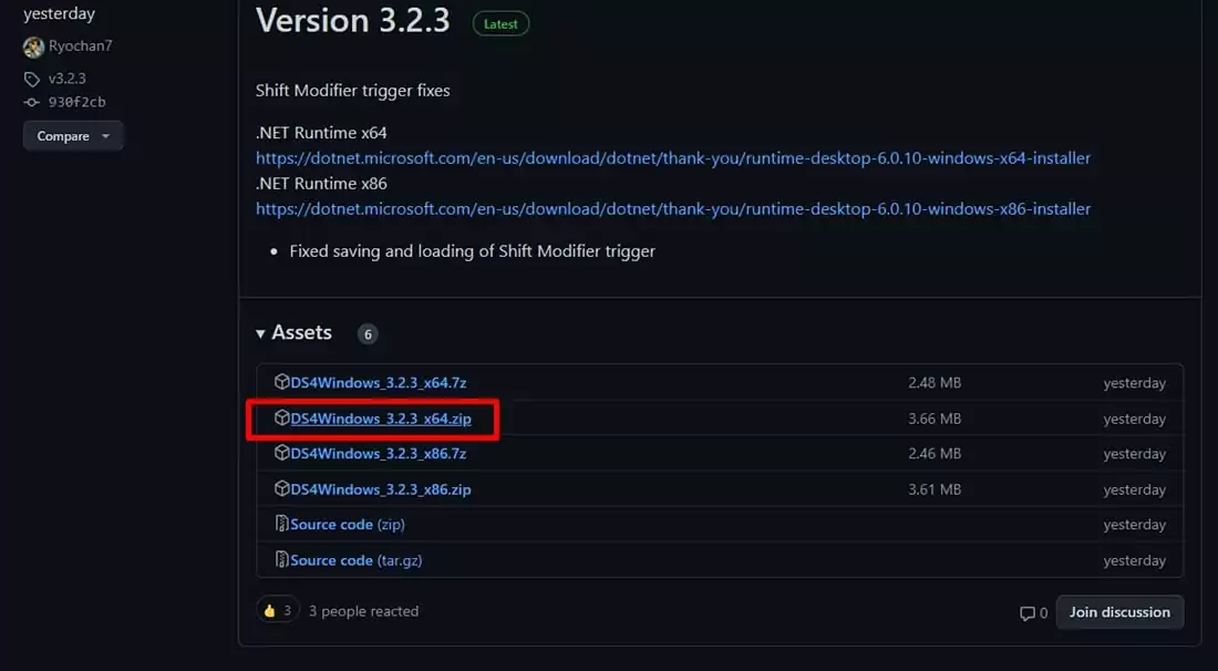DS4Windows no GitHub