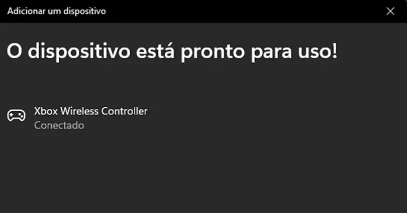 xbox wireless controller conectado no pc