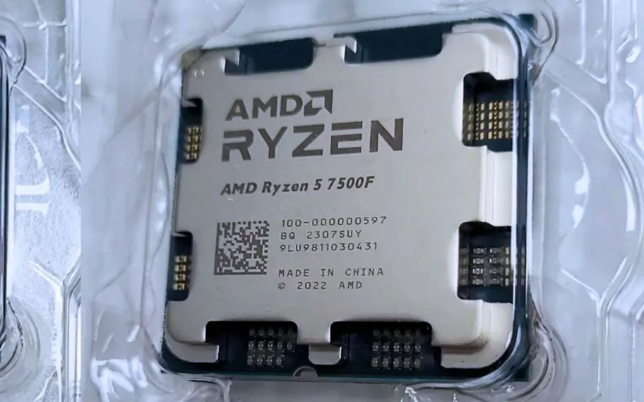 CPU Ryzen 5 7500F tem quase mesmo desempenho do Ryzen 5 7600X no