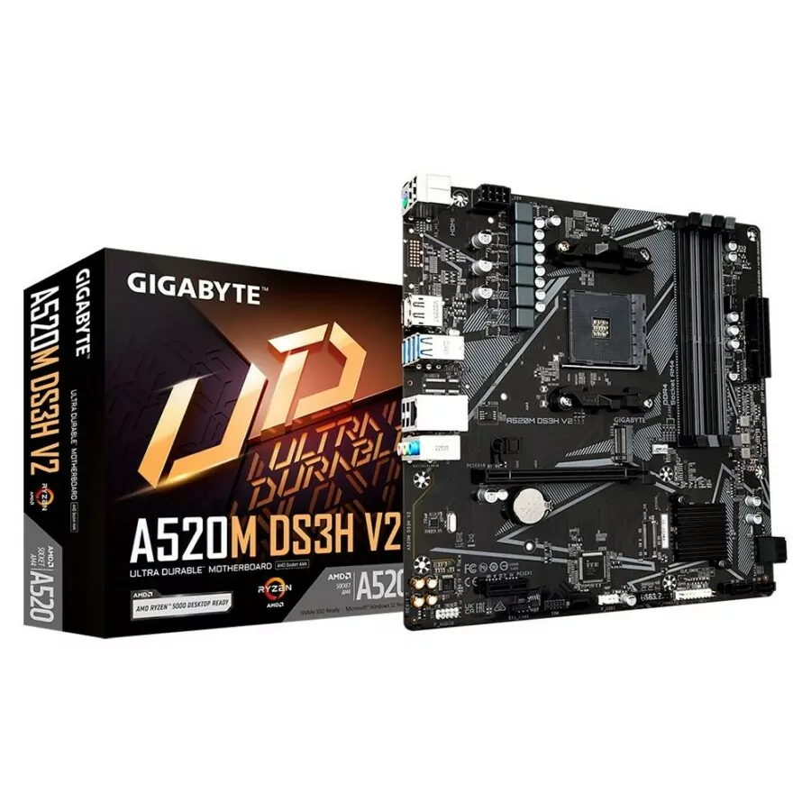 Placa Mãe Gigabyte A520M DS3H V2, AMD AM4