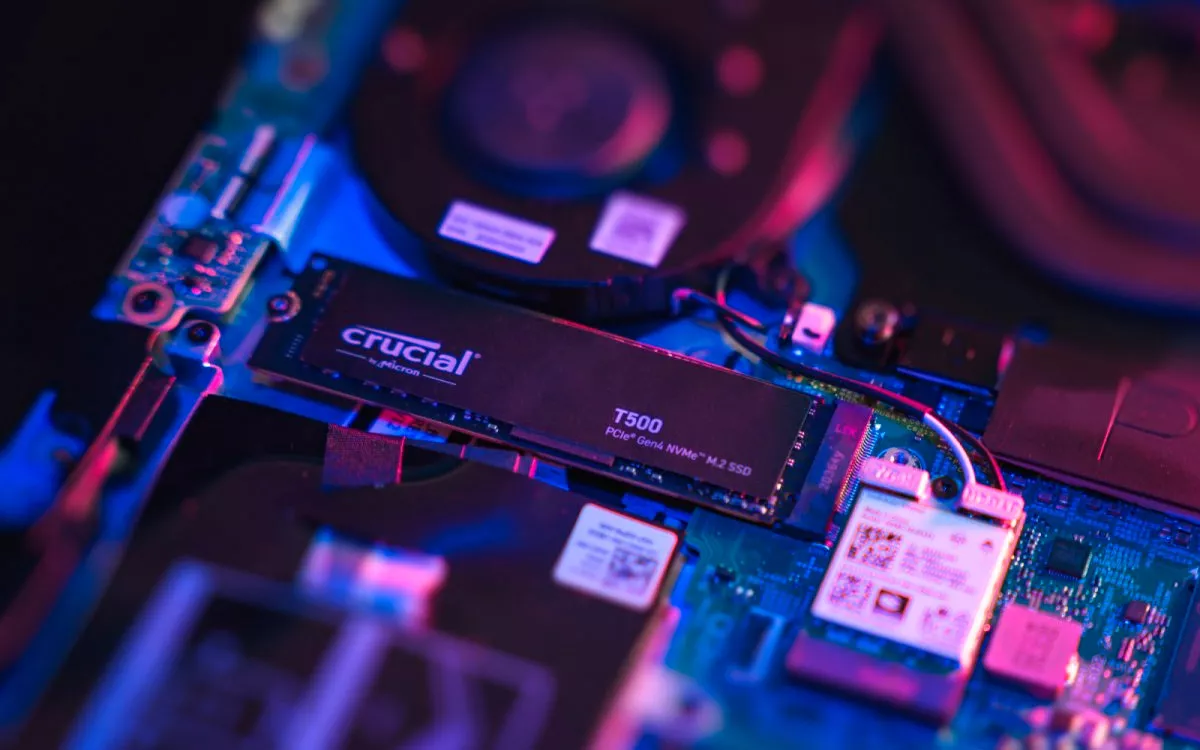 Imagem de divulgação do Crucial T500.