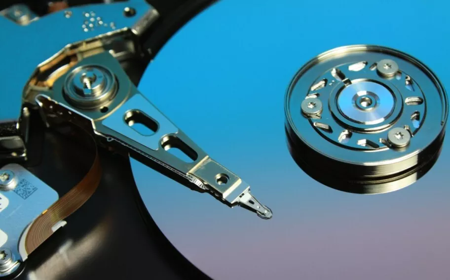 Imagem ilustrativa, Disco Rígido aberto