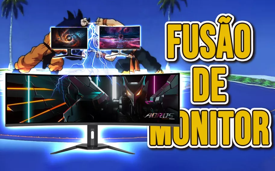 Monitor gamer Gigabyte AORUS CO49DQ: duas telas OLED Quad HD em uma!