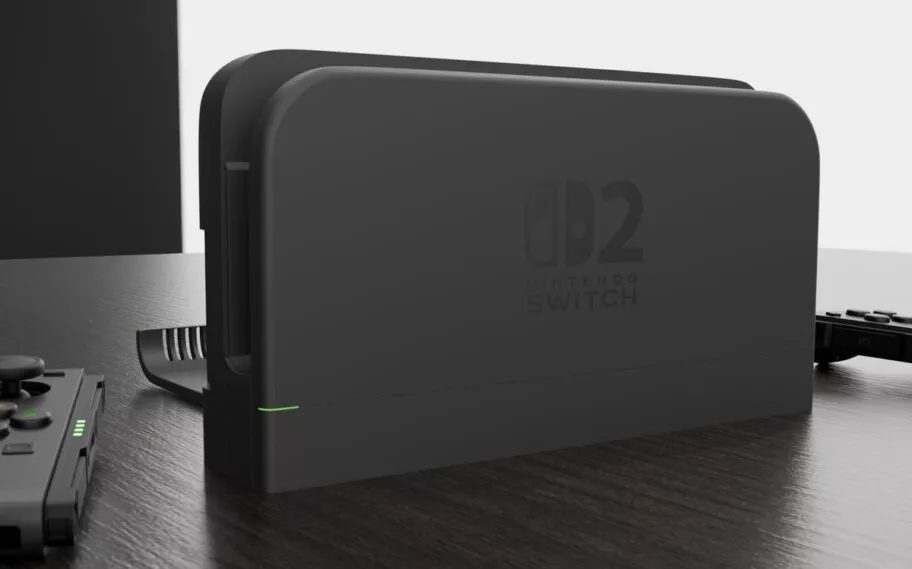 Nintendo Switch 2: Nova imagem da Dock revela carregador de 60W