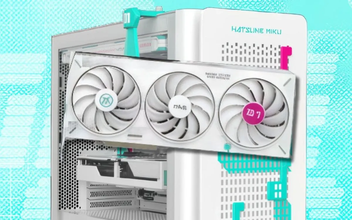 Primeira RTX 5060 Ti revelada oficialmente é um modelo Hatsune
