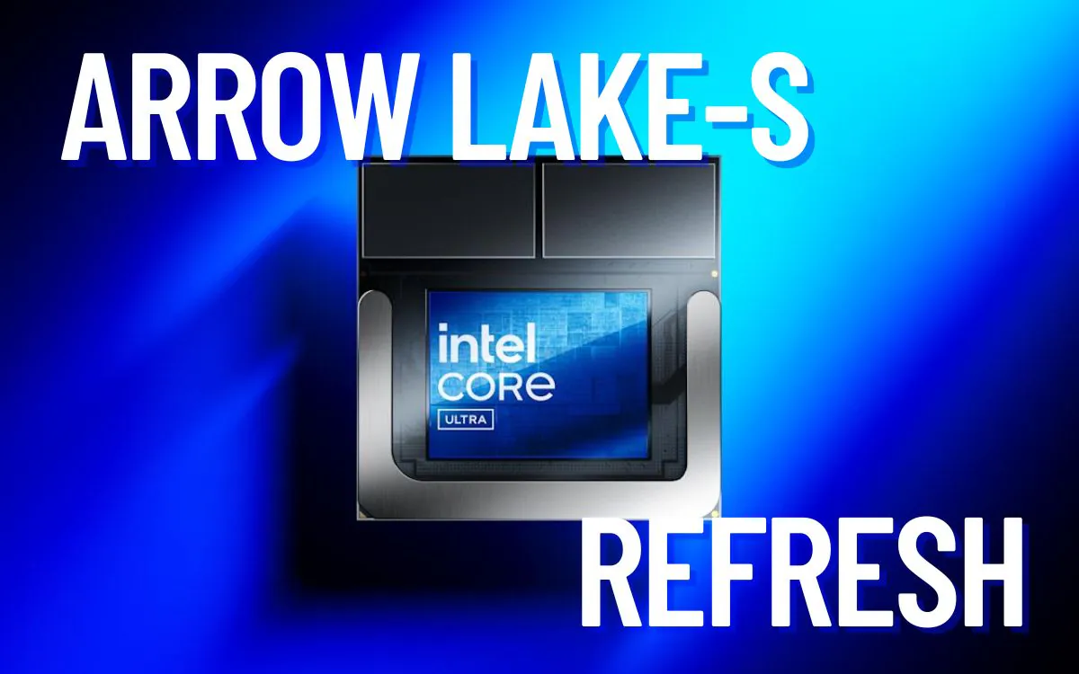 Imagem de um processador Intel Arrow Lake editada