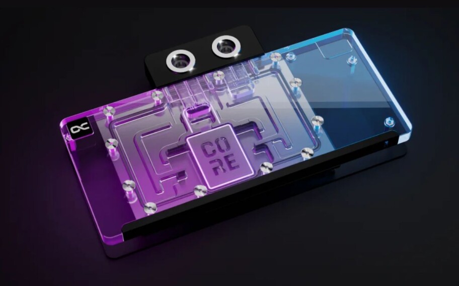 Bloco para resfriamento líquido em placas da série Radeon RX 9070 XT e não XT