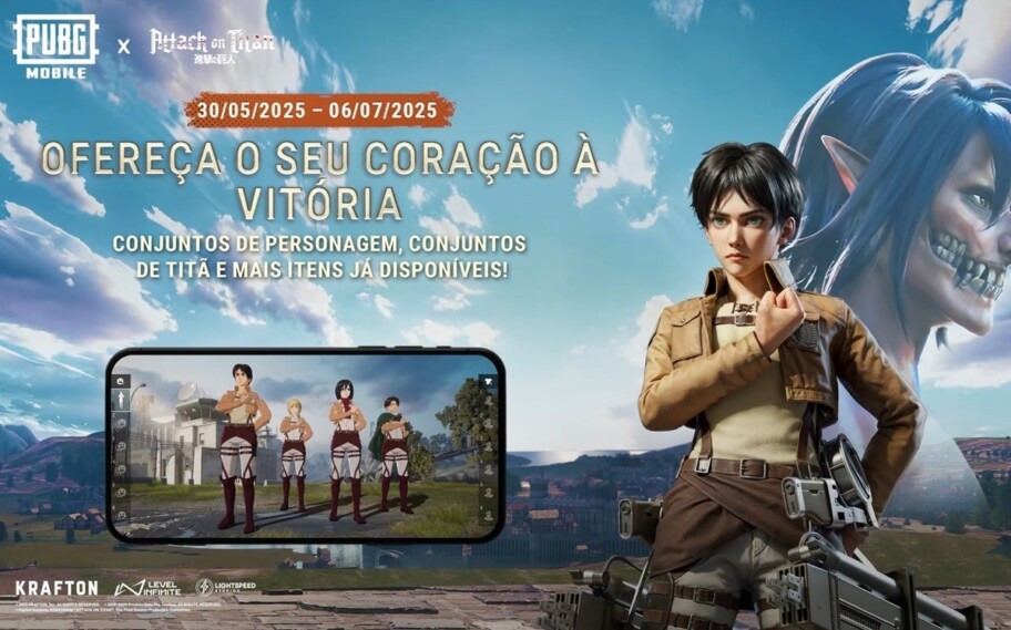 PUBG Mobile: guia completo da colaboração de Attack on Titan