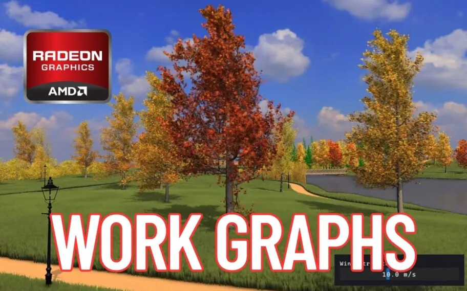 Captura de vídeo com árvores geradas pela GPU