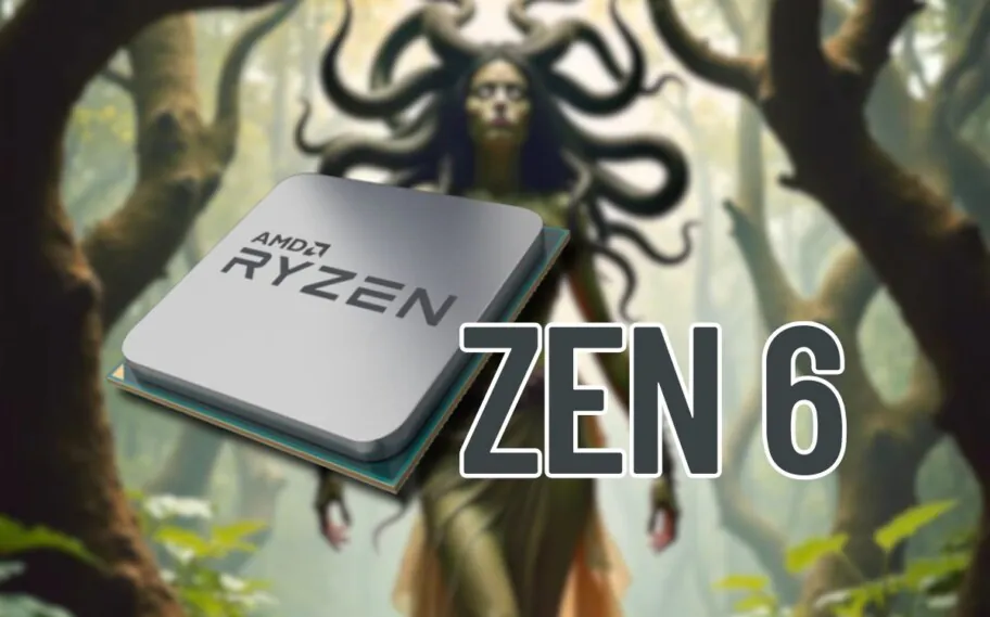 Processador Ryzen com Zen 6 escrito ao lado