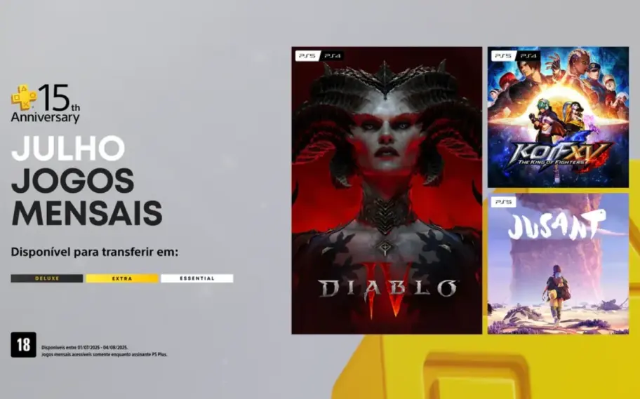 PS Plus de julho