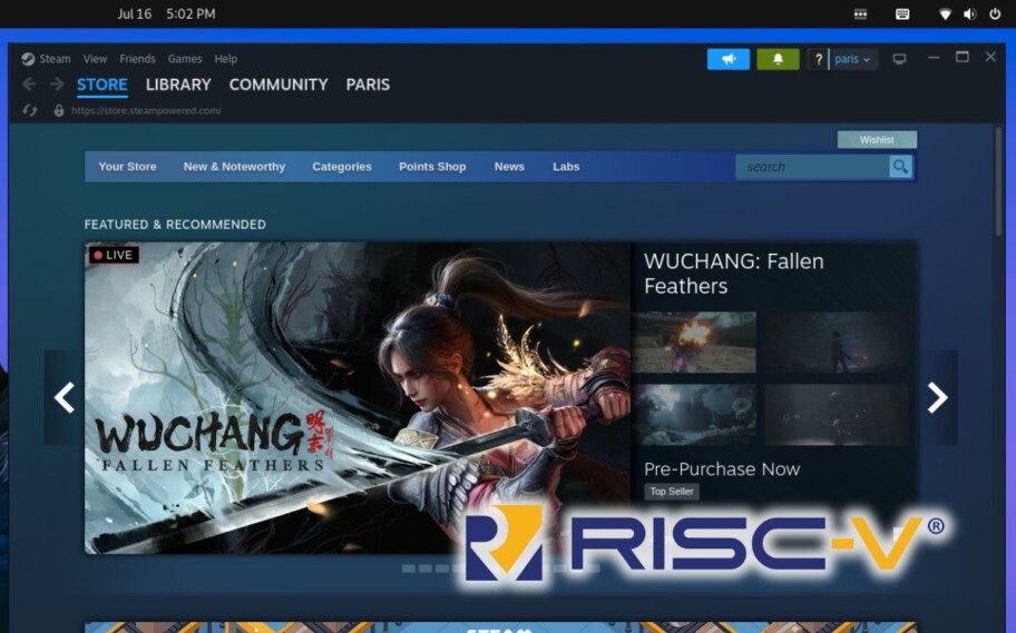 Emulador leva Steam para o RISC-V