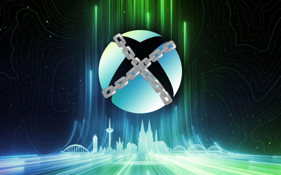 Logo do Xbox com correntes