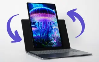 Notebook com tela que roda da Lenovo