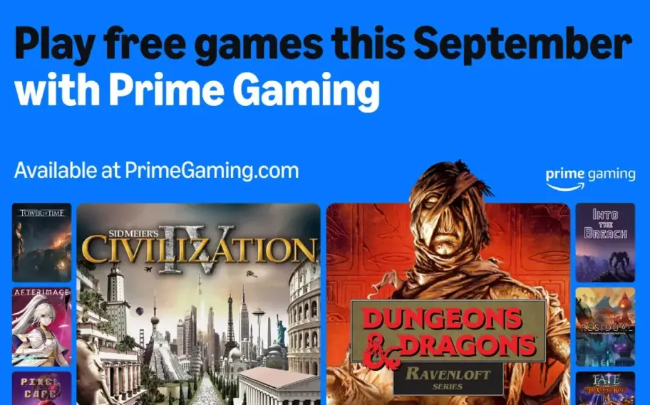 Amazon Prime Gaming Setembro