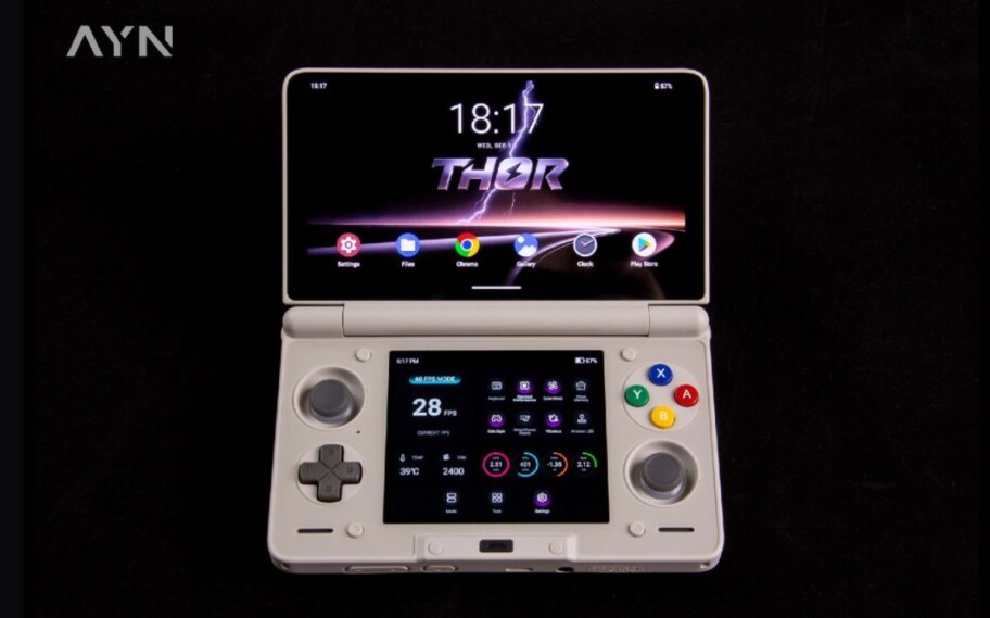 Ayn Thor aparece em vídeo emulando o PS2 e o Nintendo DS e 3DS