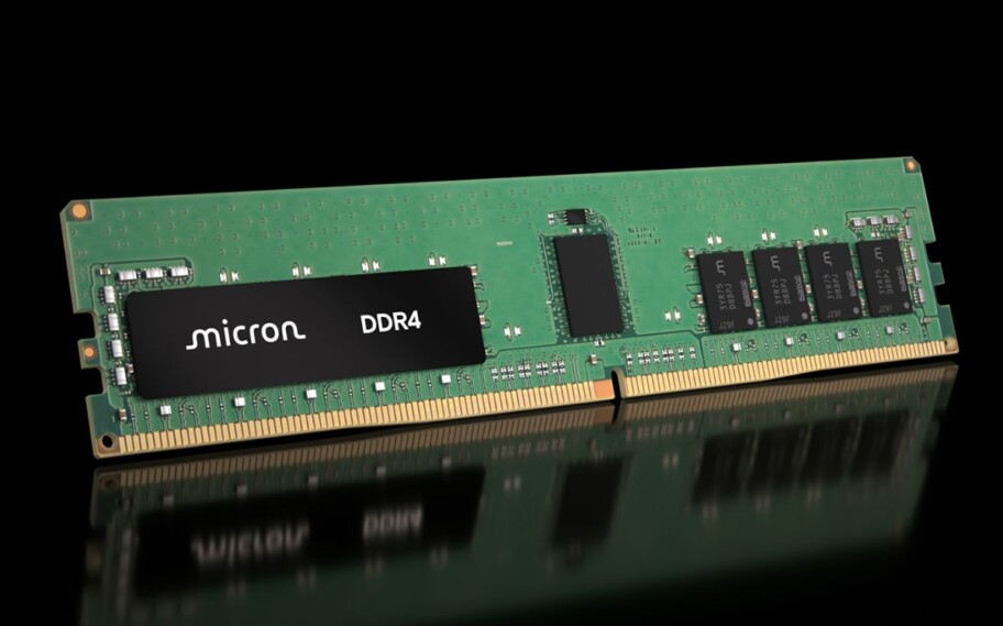 Imagem de uma memória DDR4 da Micron