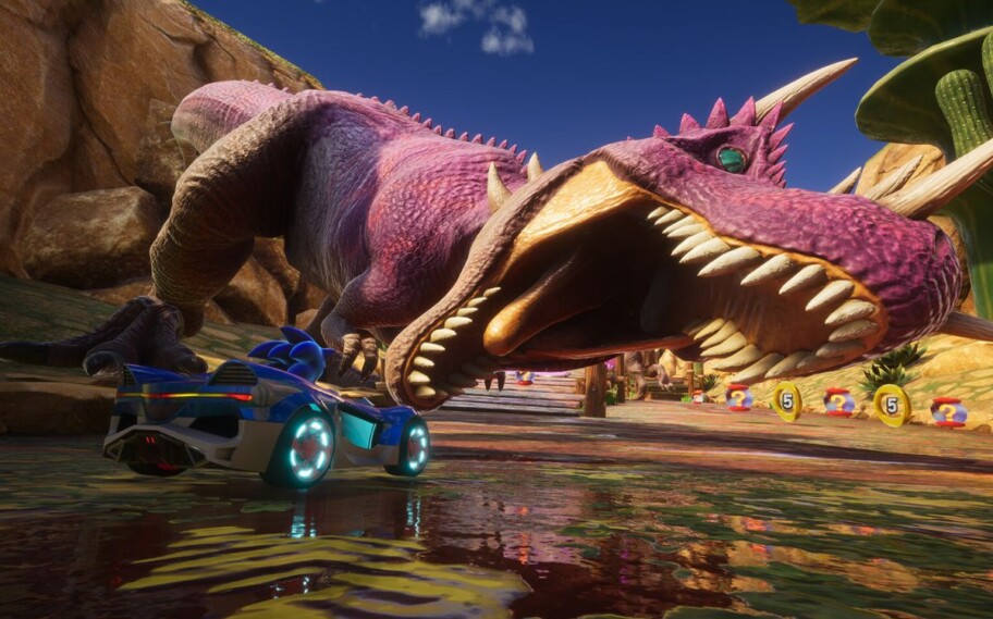 Imagem de gameplay de Sonic Racing Crossworlds