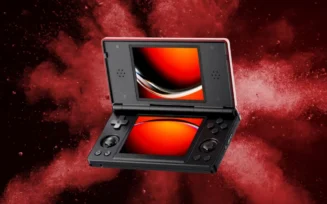 Imagem de divulgação do Anbernic RG DS