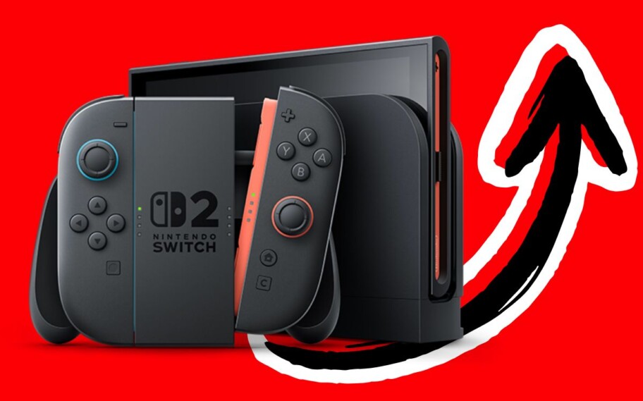 Switch 2 ao lado de seta