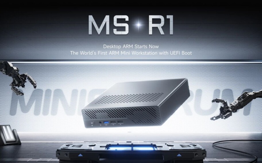 MS-R1: Minisforum apresenta a primeira mini workstation ARM com PCIe 4.0 x8 e design compacto