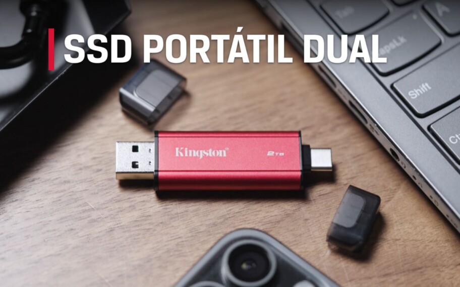 Kingston lança SSD Dual Portable com capacidade de até 2TB