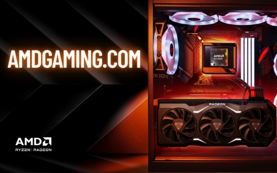 Build AMD com endereço do portal de comunidade ao lado