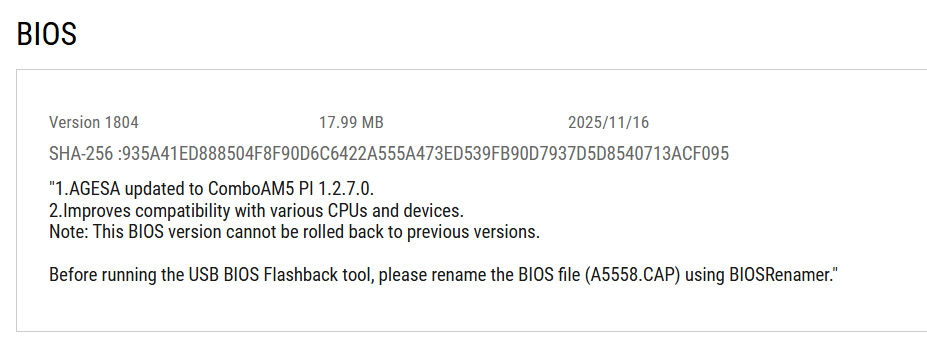 ASUS libera BIOS AGESA 1.2.7.0 para AM5 e já prepara terreno para as APUs Zen 5