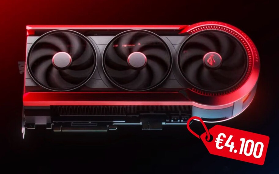 ASUS RTX 5090 ROG Matrix com uma etiqueta de preço editada em cima