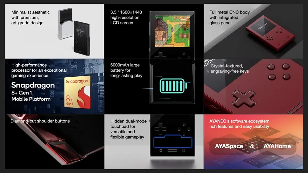 Detalhes do novo portátil Ayaneo