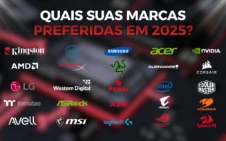 Pesquisa Adrenaline 2025 - Marcas preferidas de periféricos e hardwares