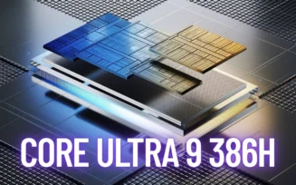 Imagem de processador com Core Utlra 9 386H escrito por cima