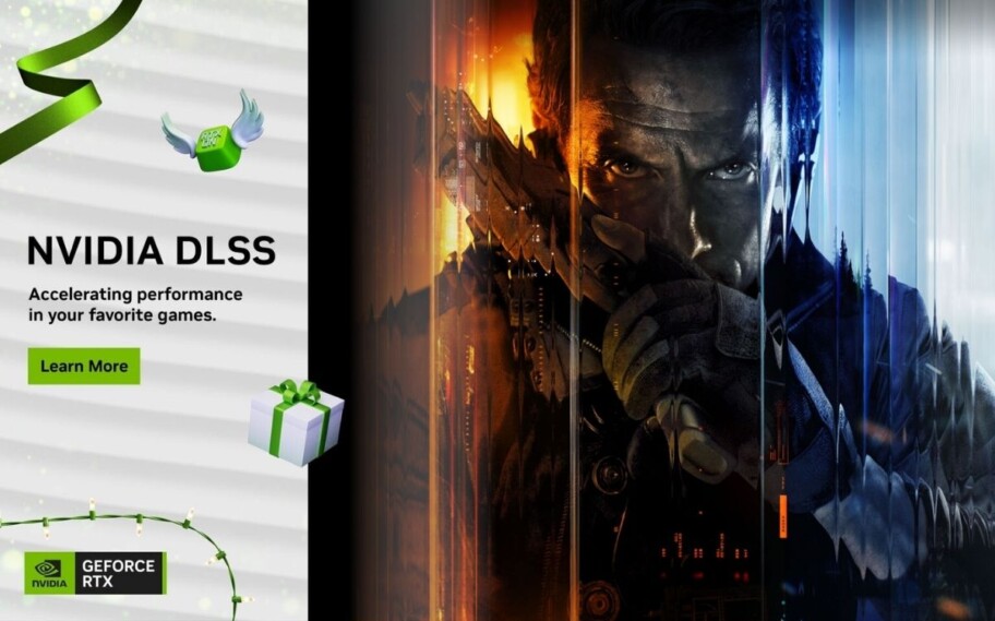 Imagem de divulgação do NVIDIA DLSS editada