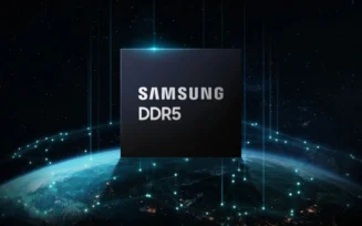 Imagem de módulo DDR5 da Samsung