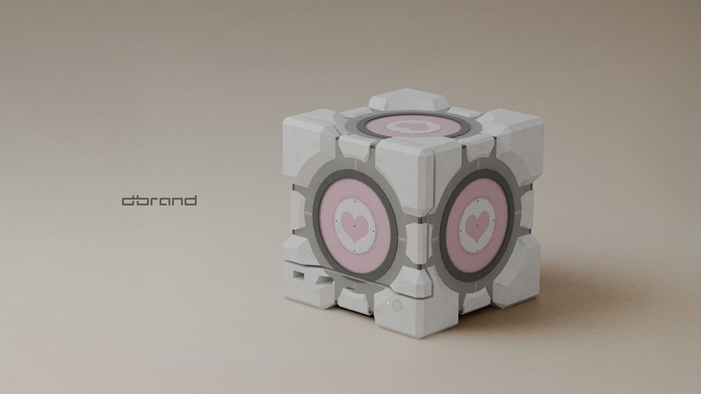 Image of the Companion Cube style Steam Machine
