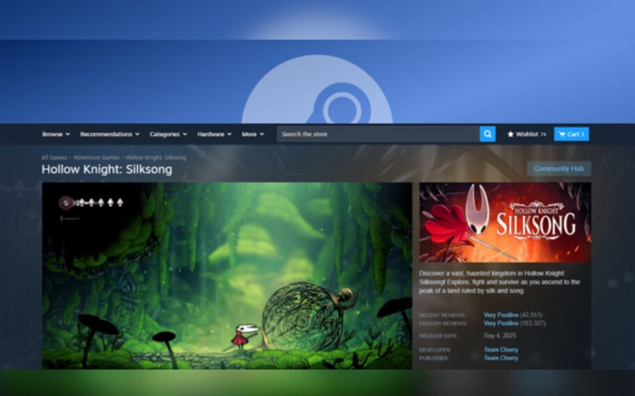 Novo visual da Steam mostra melhor as imagens dos jogos para usuários no desktop