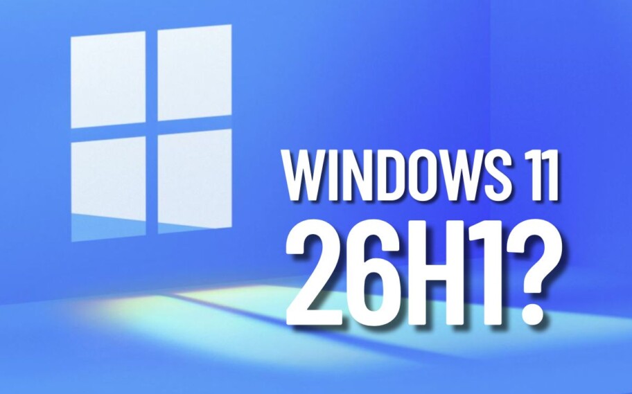 Imagem do Windows 11 com 26H1 escrito