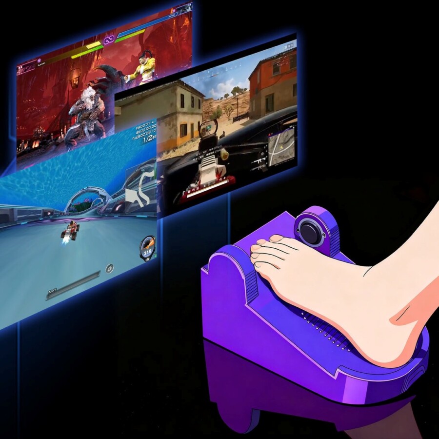 Empresa lança mouses para os pés que prometem vantagens competitivas