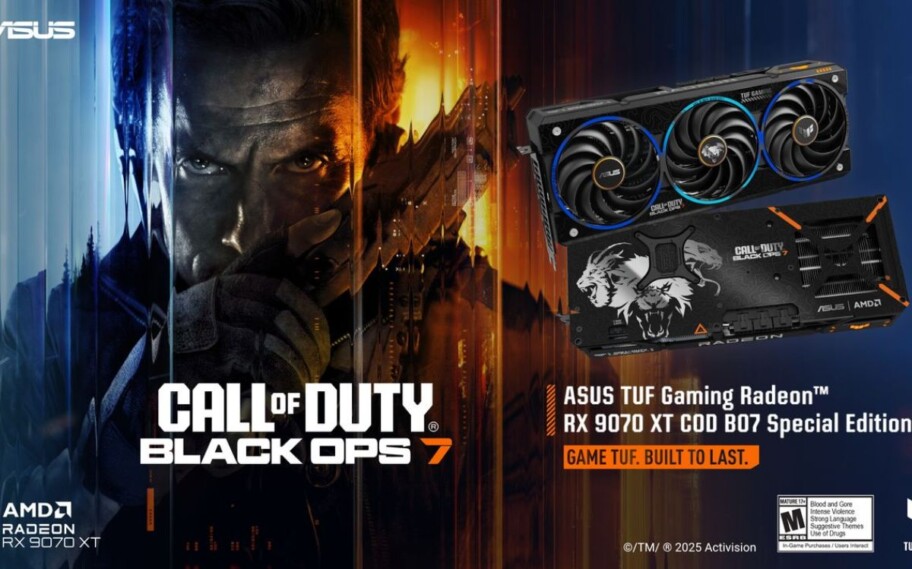 ASUS revela Radeon RX 9070 XT edição Call of Duty: Black Ops 7 com apenas 1.000 unidades no mundo