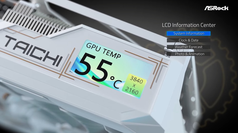 Tela na nova GPU da ASRock