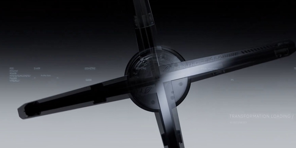 LEDs giratórios criam efeito holográfico