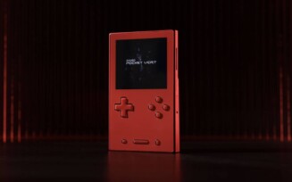 Ayaneo Pocket Vert na cor Lava Red