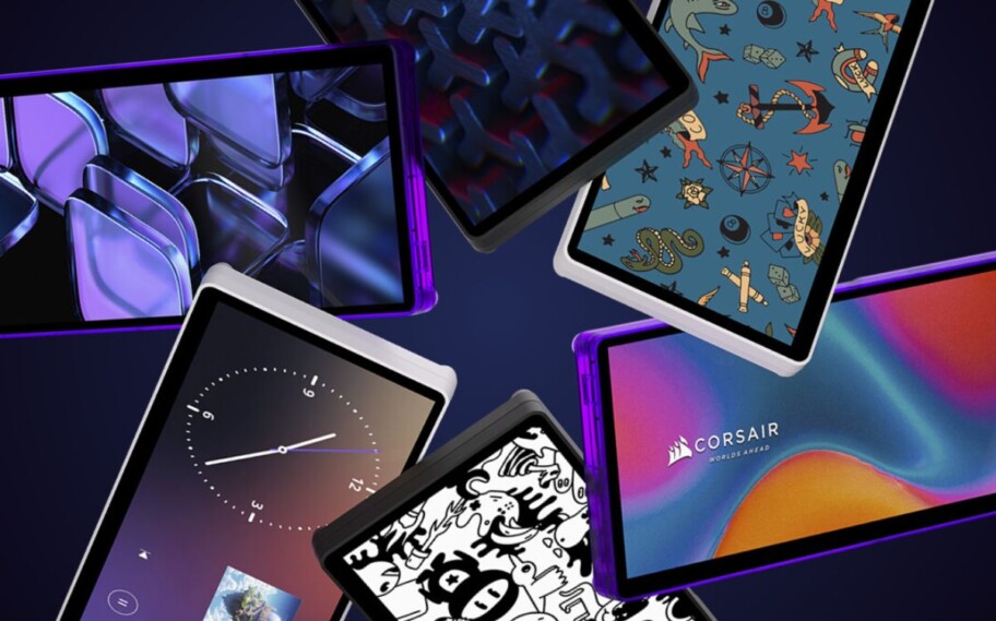 Displays Xeneon Edge em diferentes cores