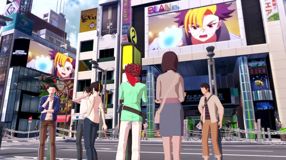 Digimon Beatbreak no telão de Time Stranger