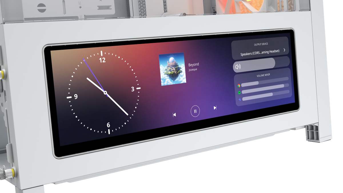 FRAME 4000D LCD RS ARGB: Corsair apresenta gabinete com display embutido e kits de upgrade