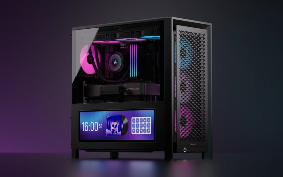 FRAME 4000D LCD RS ARGB: Corsair apresenta gabinete com display embutido e kits de upgrade