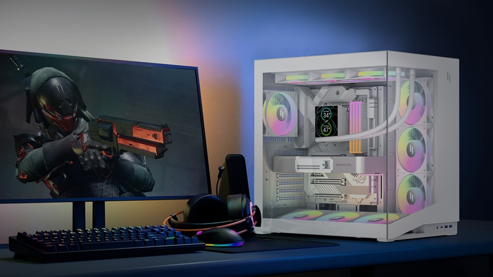 Versão em branco do case de dois compartimentos