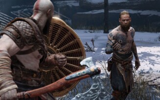 Imagem de God of War no PS4