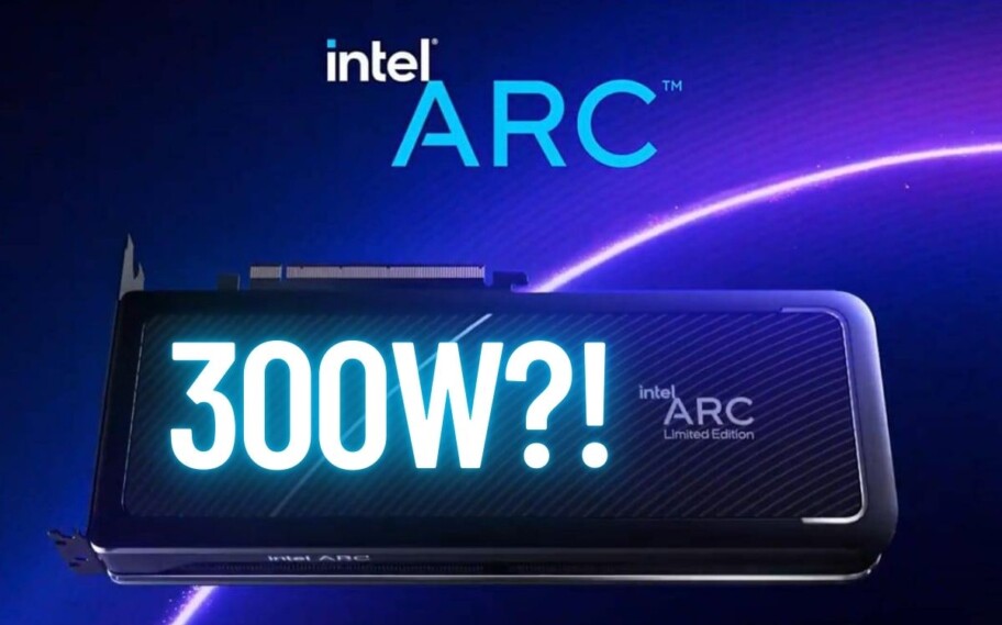 Imagem de GPU Intel Arc editada